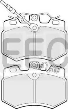 EEC BRP0513 - Kit de plaquettes de frein, frein à disque cwaw.fr