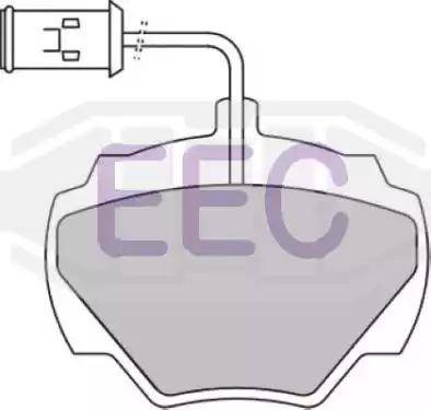 EEC BRP0582 - Kit de plaquettes de frein, frein à disque cwaw.fr