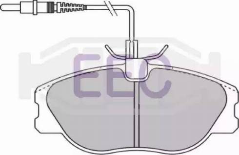 EEC BRP0898 - Kit de plaquettes de frein, frein à disque cwaw.fr