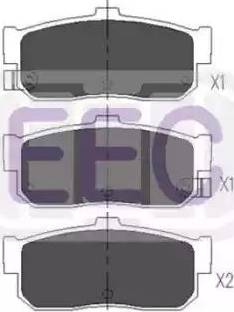 EEC BRP0842 - Kit de plaquettes de frein, frein à disque cwaw.fr