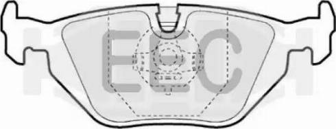 EEC BRP0856 - Kit de plaquettes de frein, frein à disque cwaw.fr