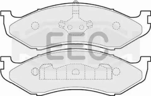 EEC BRP0852 - Kit de plaquettes de frein, frein à disque cwaw.fr