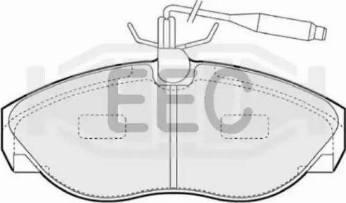 EEC BRP0867 - Kit de plaquettes de frein, frein à disque cwaw.fr