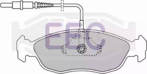 EEC BRP0814 - Kit de plaquettes de frein, frein à disque cwaw.fr