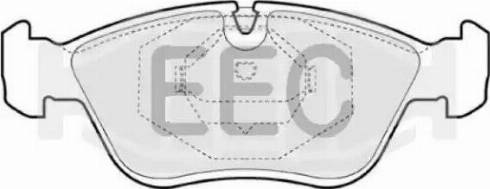 EEC BRP0813 - Kit de plaquettes de frein, frein à disque cwaw.fr