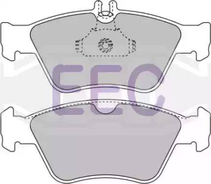 EEC BRP0886 - Kit de plaquettes de frein, frein à disque cwaw.fr