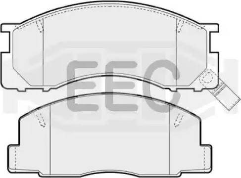 EEC BRP0744 - Kit de plaquettes de frein, frein à disque cwaw.fr