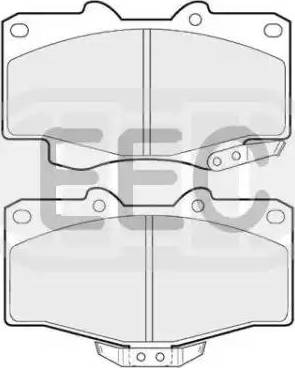 EEC BRP0703 - Kit de plaquettes de frein, frein à disque cwaw.fr