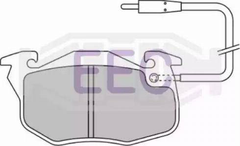 EEC BRP0712 - Kit de plaquettes de frein, frein à disque cwaw.fr