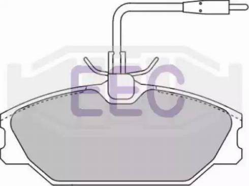 EEC BRP0776 - Kit de plaquettes de frein, frein à disque cwaw.fr