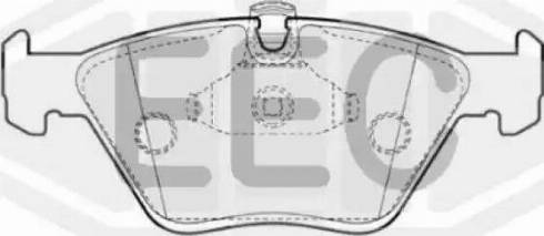 EEC BRP1432 - Kit de plaquettes de frein, frein à disque cwaw.fr