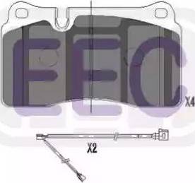 EEC BRP1508 - Kit de plaquettes de frein, frein à disque cwaw.fr