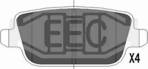 EEC BRP1532 - Kit de plaquettes de frein, frein à disque cwaw.fr