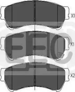 EEC BRP1698 - Kit de plaquettes de frein, frein à disque cwaw.fr