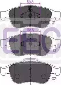 EEC BRP1669 - Kit de plaquettes de frein, frein à disque cwaw.fr