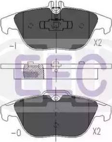 EEC BRP1619 - Kit de plaquettes de frein, frein à disque cwaw.fr