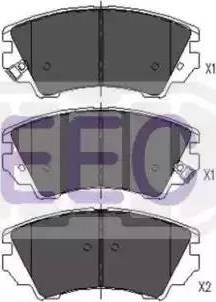 EEC BRP1684 - Kit de plaquettes de frein, frein à disque cwaw.fr