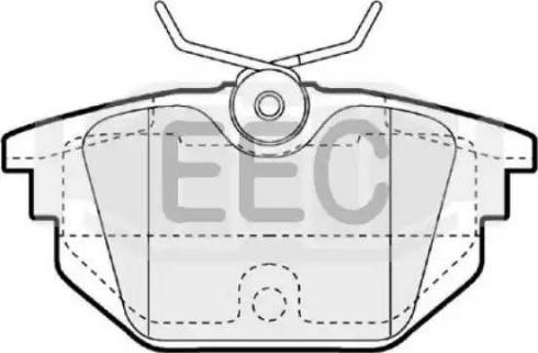 EEC BRP1058 - Kit de plaquettes de frein, frein à disque cwaw.fr