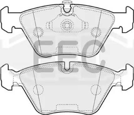 EEC BRP1065 - Kit de plaquettes de frein, frein à disque cwaw.fr