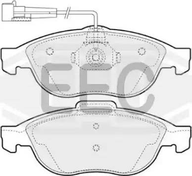 EEC BRP1000 - Kit de plaquettes de frein, frein à disque cwaw.fr