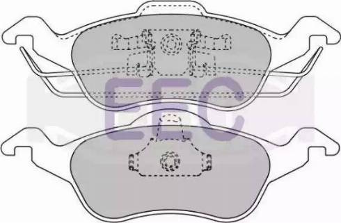 EEC BRP1034 - Kit de plaquettes de frein, frein à disque cwaw.fr