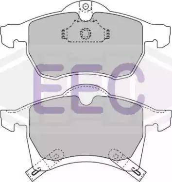 EEC BRP1023 - Kit de plaquettes de frein, frein à disque cwaw.fr