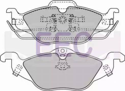 EEC BRP1022 - Kit de plaquettes de frein, frein à disque cwaw.fr