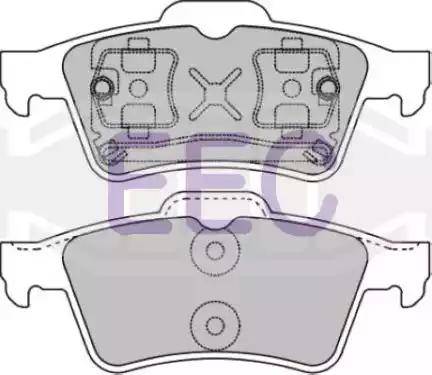 EEC BRP1195 - Kit de plaquettes de frein, frein à disque cwaw.fr