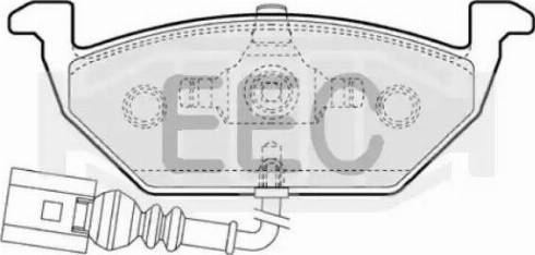 EEC BRP1109 - Kit de plaquettes de frein, frein à disque cwaw.fr