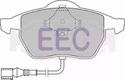 EEC BRP1110 - Kit de plaquettes de frein, frein à disque cwaw.fr