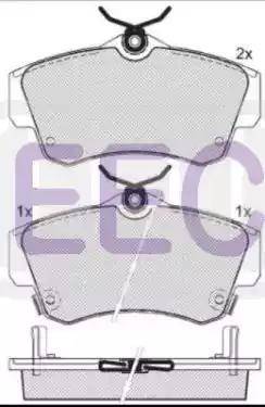 EEC BRP1118 - Kit de plaquettes de frein, frein à disque cwaw.fr