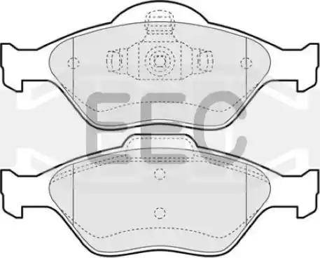 EEC BRP1117 - Kit de plaquettes de frein, frein à disque cwaw.fr