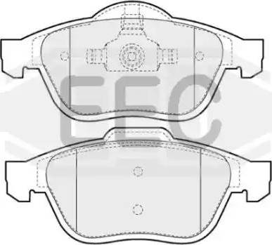 EEC BRP1186 - Kit de plaquettes de frein, frein à disque cwaw.fr