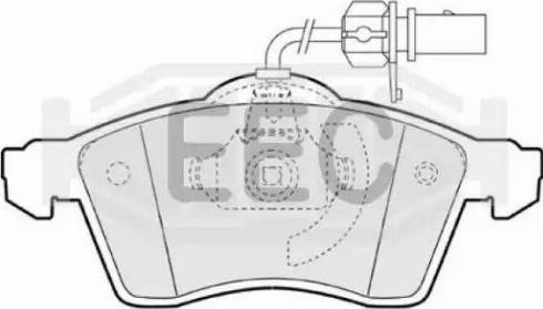 EEC BRP1182 - Kit de plaquettes de frein, frein à disque cwaw.fr