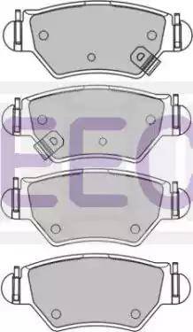 EEC BRP1133 - Kit de plaquettes de frein, frein à disque cwaw.fr