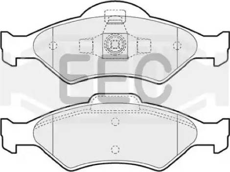 EEC BRP1125 - Kit de plaquettes de frein, frein à disque cwaw.fr