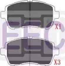 EEC BRP1841 - Kit de plaquettes de frein, frein à disque cwaw.fr