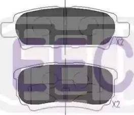 EEC BRP1390 - Kit de plaquettes de frein, frein à disque cwaw.fr