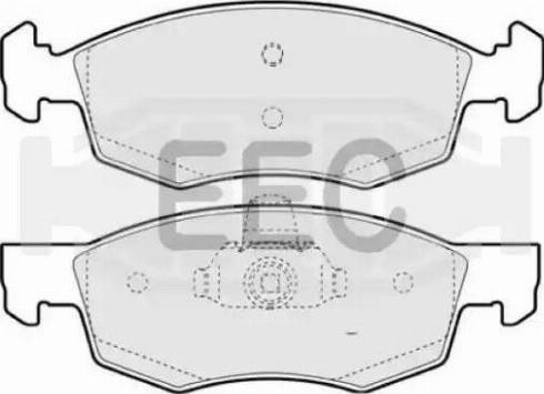 EEC BRP1330 - Kit de plaquettes de frein, frein à disque cwaw.fr