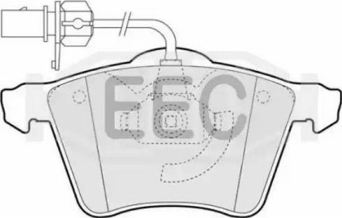 EEC BRP1323 - Kit de plaquettes de frein, frein à disque cwaw.fr