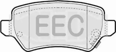 EEC BRP1286 - Kit de plaquettes de frein, frein à disque cwaw.fr