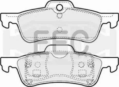 EEC BRP1287 - Kit de plaquettes de frein, frein à disque cwaw.fr