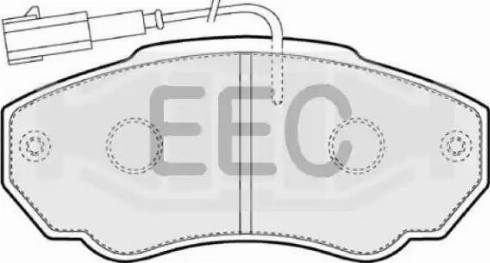 EEC BRP1239 - Kit de plaquettes de frein, frein à disque cwaw.fr