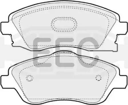 EEC BRP1221 - Kit de plaquettes de frein, frein à disque cwaw.fr