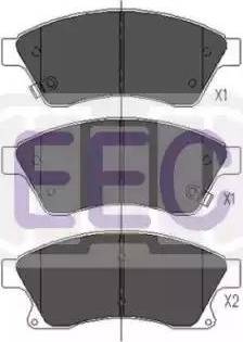 EEC BRP1771 - Kit de plaquettes de frein, frein à disque cwaw.fr