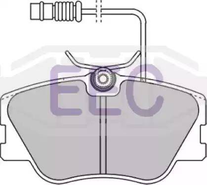 EEC BRP3025 - Kit de plaquettes de frein, frein à disque cwaw.fr