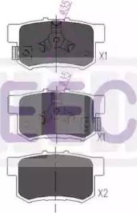 EEC BRP3234 - Kit de plaquettes de frein, frein à disque cwaw.fr