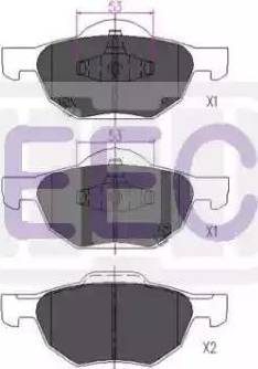 EEC BRP1394 - Kit de plaquettes de frein, frein à disque cwaw.fr