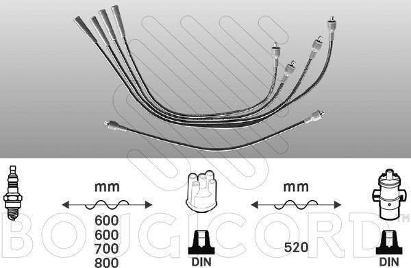 EFI 4008 - Kit de câbles d'allumage cwaw.fr