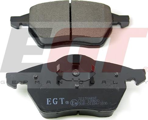 EGT 321516EGT - Kit de plaquettes de frein, frein à disque cwaw.fr